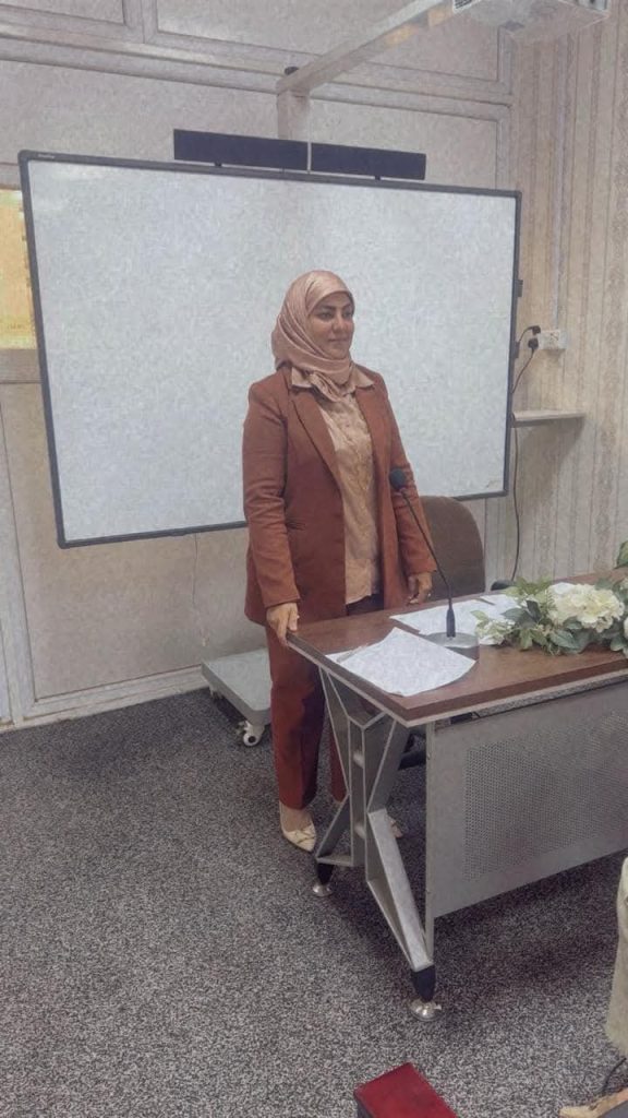 وحدة الشؤون العلمية  تقيم ورشة عن :(( مھارات العمل الجماعي))